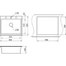 Кухонная мойка GRANULA GR-6001 арктик (белый) 6001 APKTIK