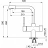 Смеситель GRANULA GR-2088 черный 2088 CHEPHYII